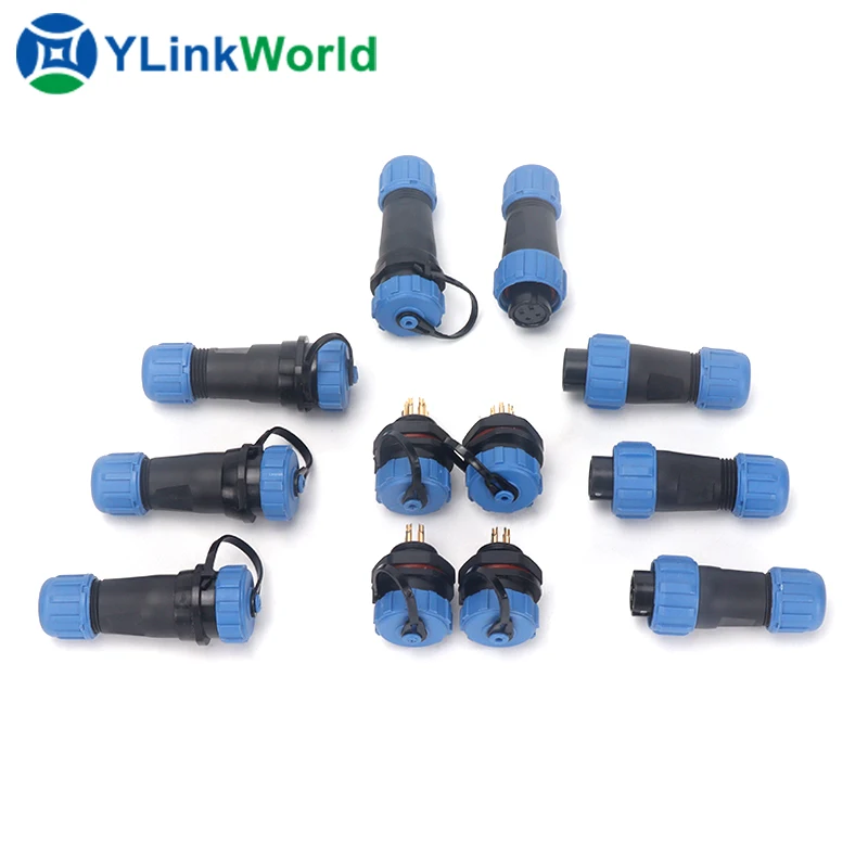 sp13 sp17 outdoor ip68 aviation plug 2 4 6 8pin male cord four cores waterproof sp13 sp17 sp21 connector aviation plug