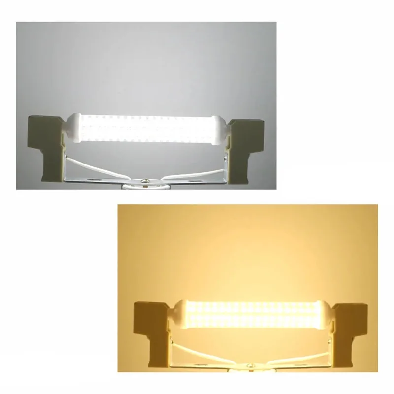 Керамическая R7S 2835 SMD 78 мм 118 с регулируемой яркостью Светодиодная энергосберегающая лампа замена галогенная от производителя