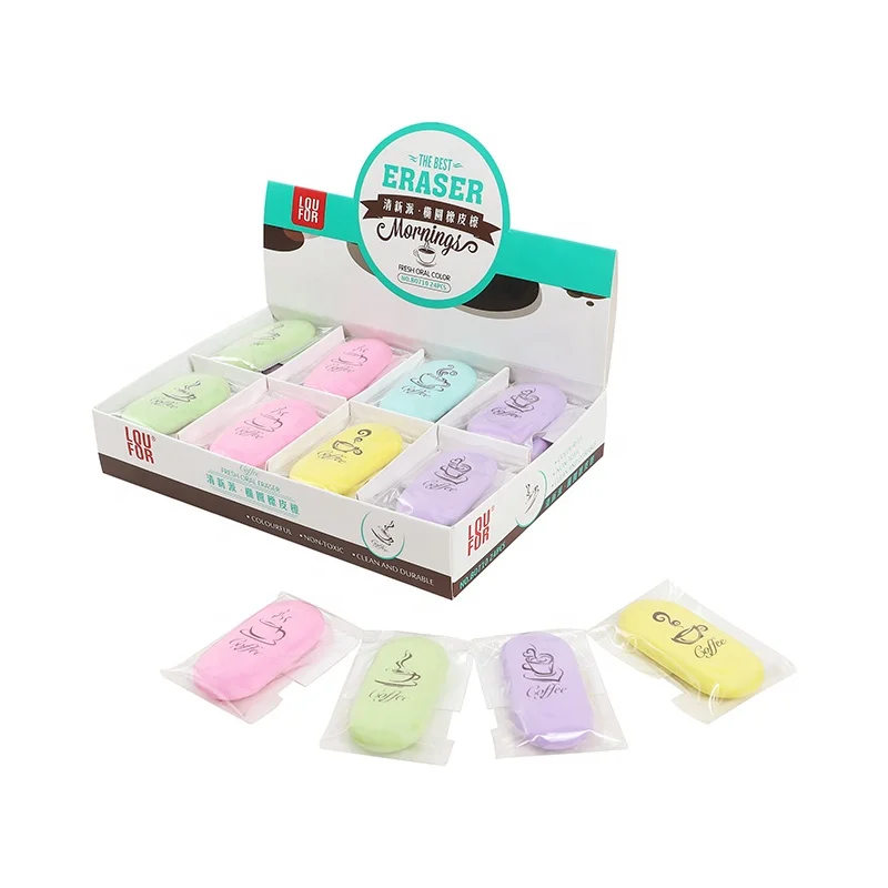 New arrival Oval shaped  eraser Healthy, environmentally friendly, no smell, 2B,4B,6B examination eraser for students.