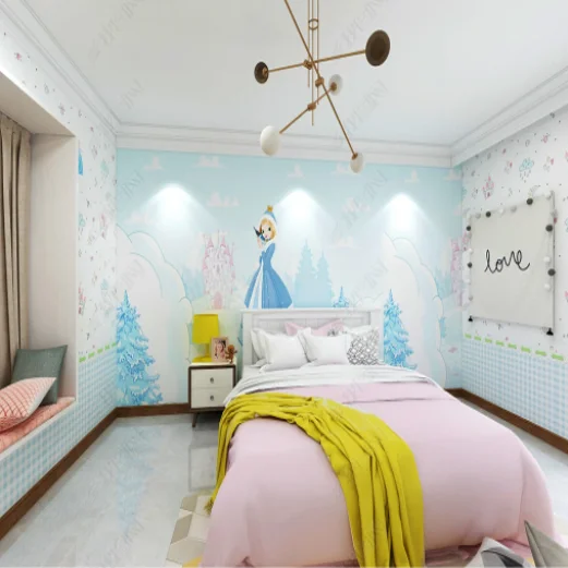 2022 новый дизайн красивые индивидуальные 3D Настенные обои для детей