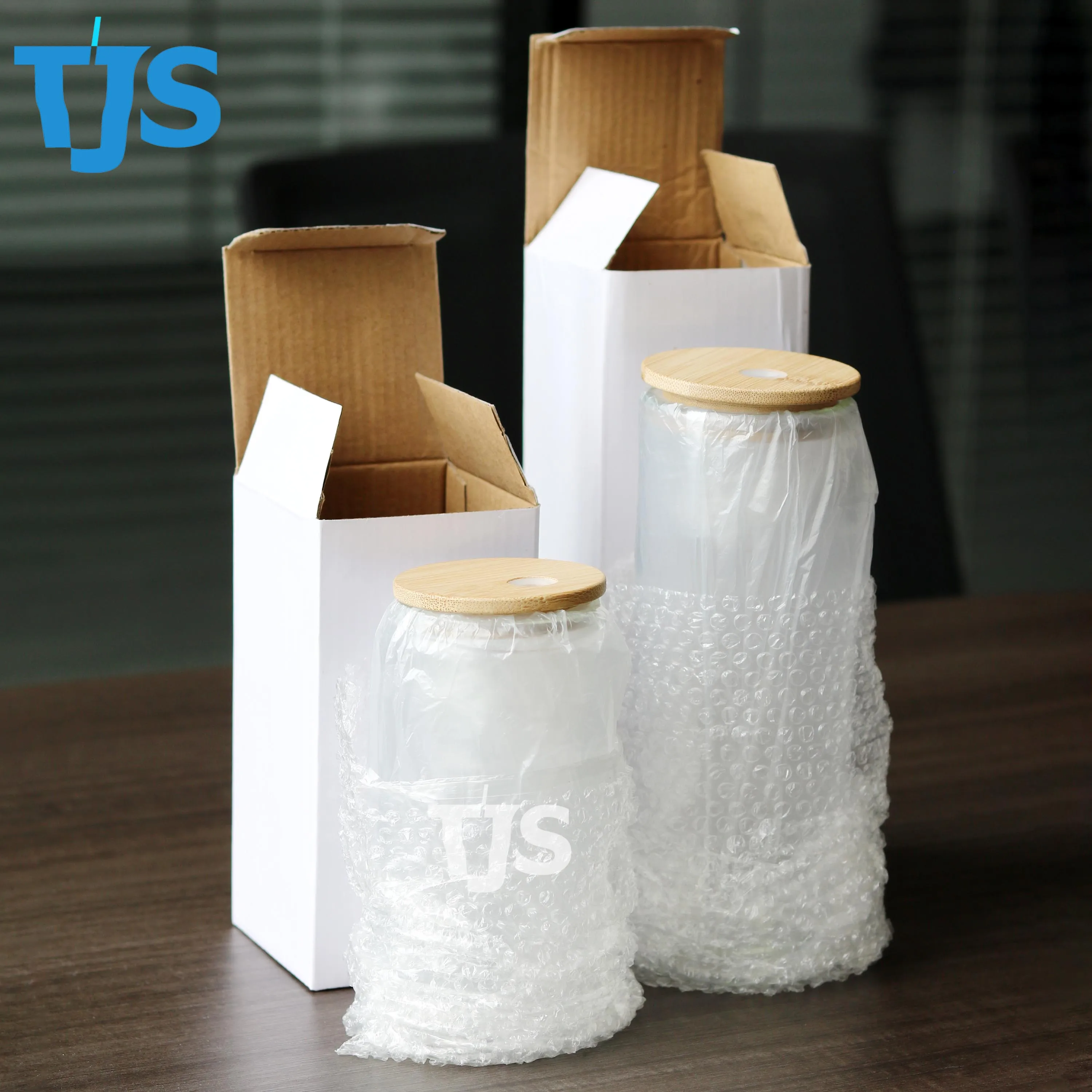 16oz sublimation snow globe tumbler glass can 20oz double wall pre drilled snow globe beer glasses