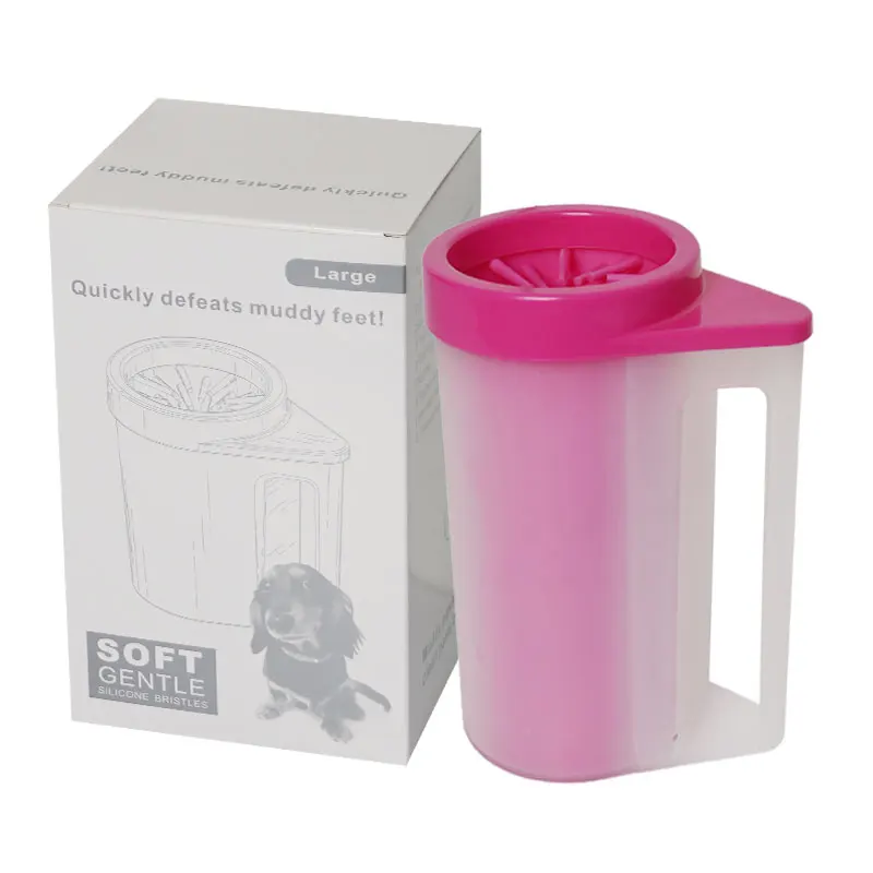 Pet Dog Paw Cleaner Cup Portable Foot Washer 360 Degree Dog Paws Quick Feet Wash Cleaner