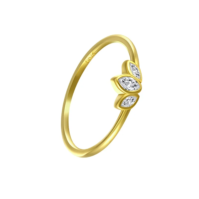 
S925 sterling silver new design fashion jewelry wedding ring 18k gold-plated gifts for men and women custom-made couples rings 