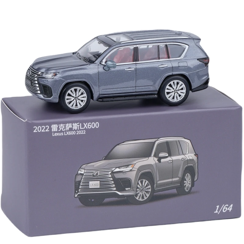 JKM 1:64 Lexus LX600 Спортивная внедорожная Миниатюрная модель 1/64 игрушечный автомобиль премиум-класса Бесплатные колеса литой Сплав коллекционный подарок
