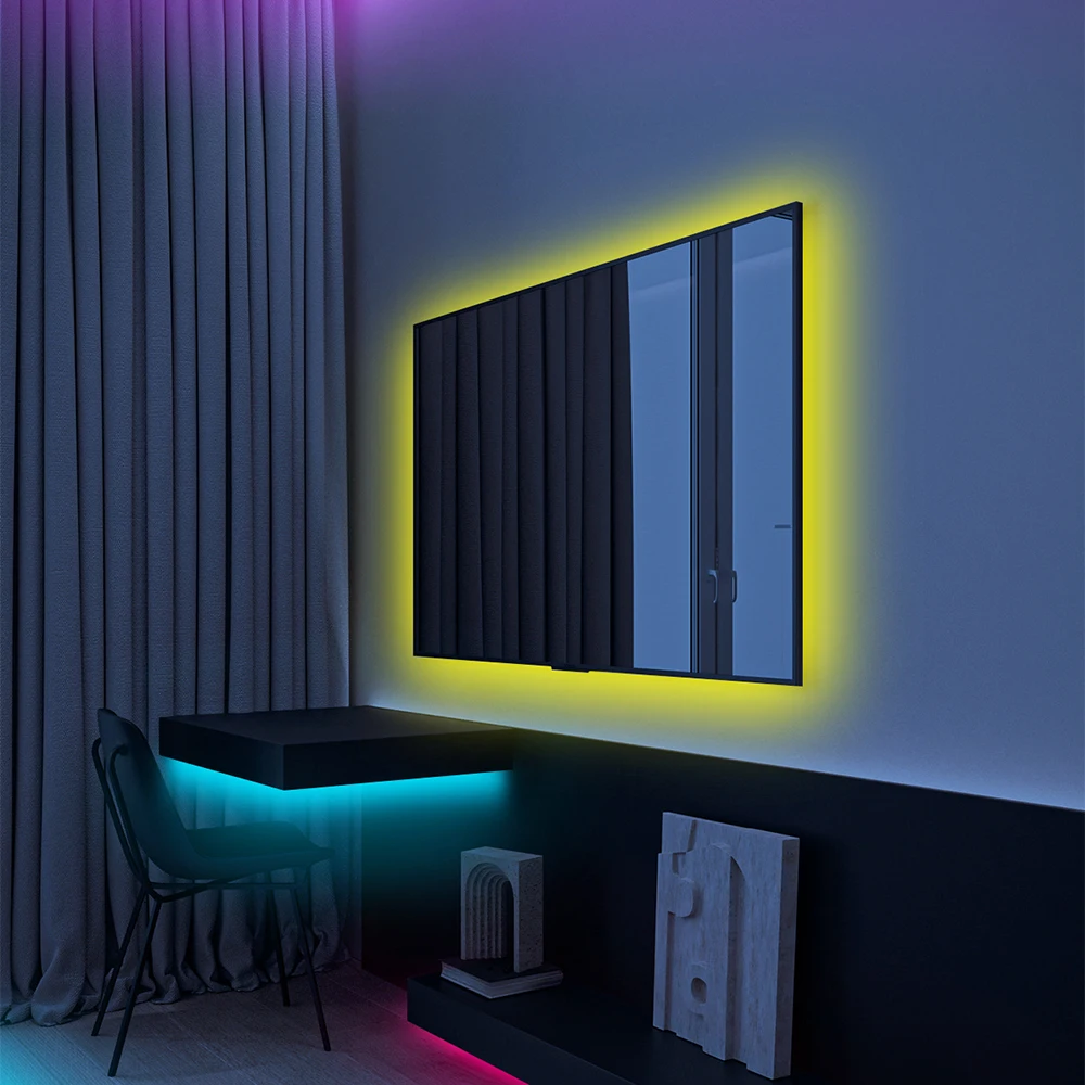 Remote Control Outdoor Dimmable Colorful Light Strip Waterproof Tuya Smart WIFI Wireless SMD Bar Camping LED Strip Light