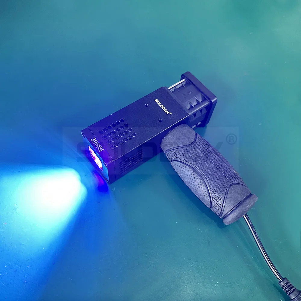 Ultraviolet Lamp Handheld LED UV Lamp 20*20mm For Car repair Priming quick curing undercoat with power supply full set