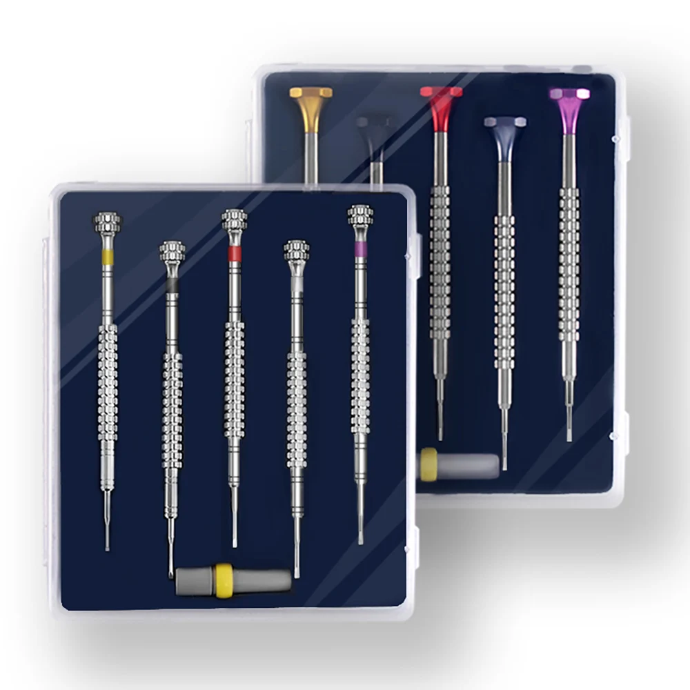 Professional Screwdriver Set of 5 PCS With 5 Different Size Mini Flat Screwdriver Repair Tool Kit for Watches,Jewelry,Toys Glass