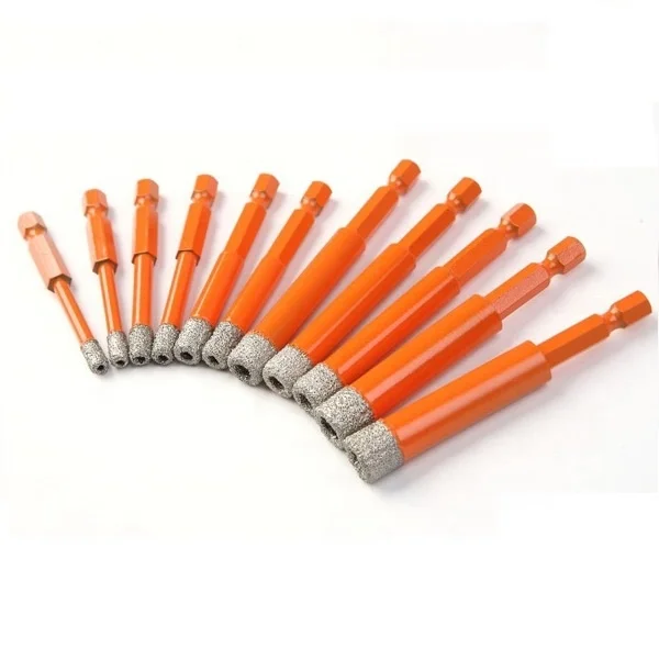 Orange stone segments core drilling bits