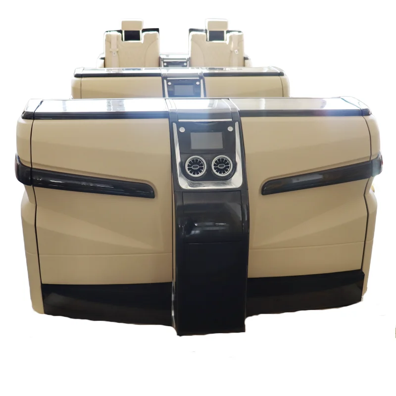 Wholesale Factory  Best Quality Luxury Van seat VIP partition TV bar leather custom car hidden bar jumping seat for Mercededs V