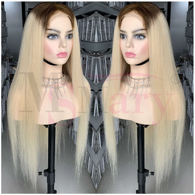 210% Density 613 Blonde Glueless Wigs Raw Human Hair Straight 13x4 4x4 HD Full Lace Front Wigs Vendors for Black Women