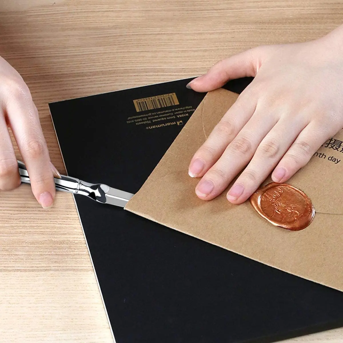 Promotional Cheap Custom Knife Paper Cutting Logo Design Zinc Alloy Stainless Steel Handle Envelop Metal Letter Opener