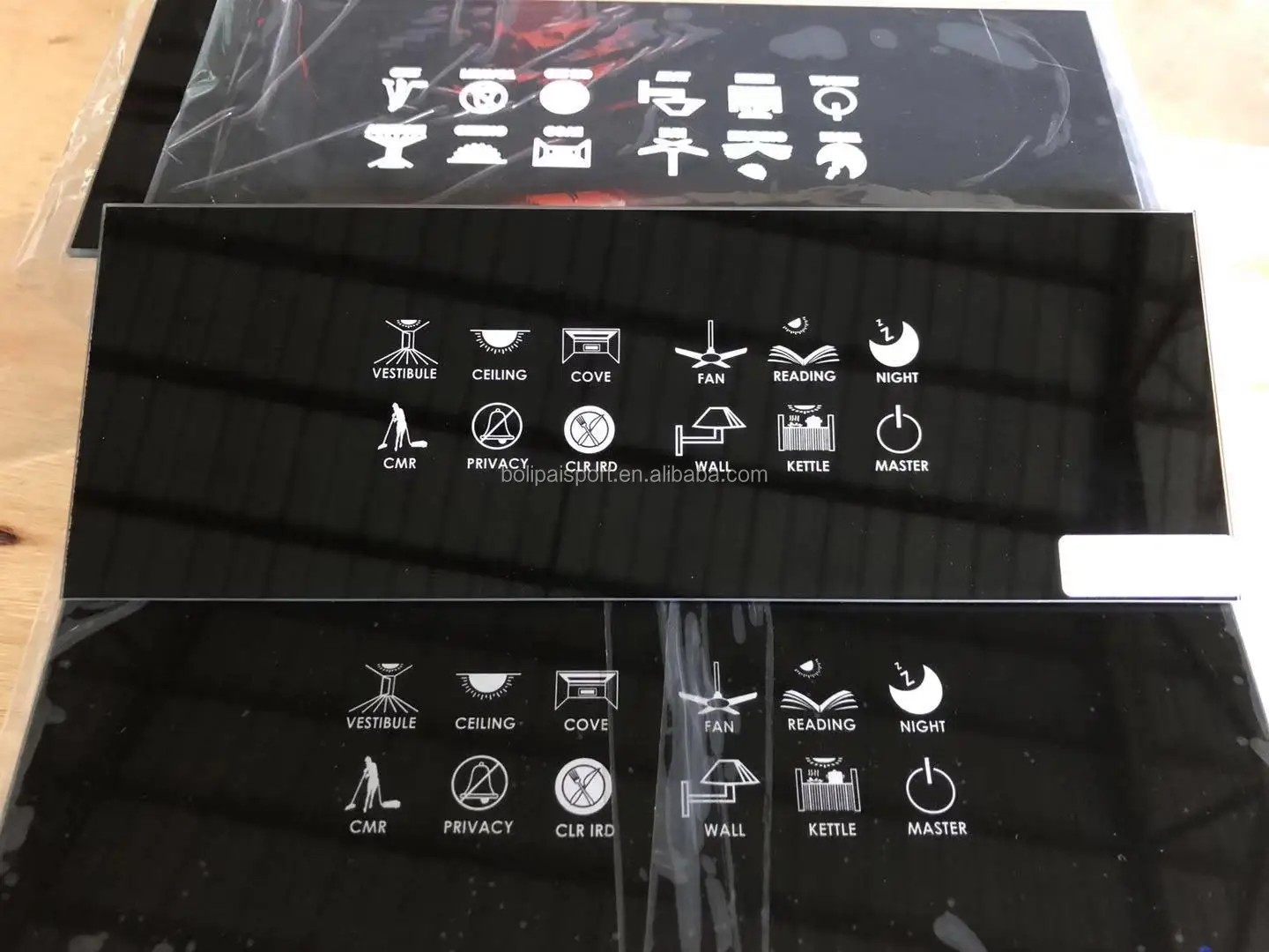 Custom India tempered Glass switch plate touch glass panel