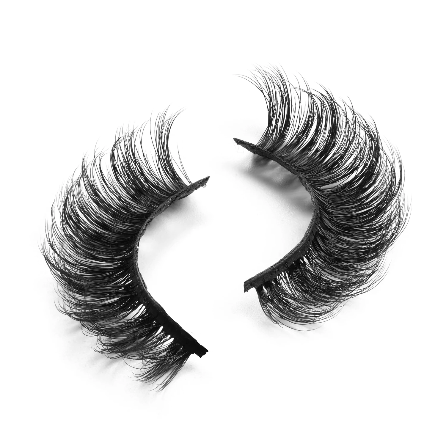 20mm Faux Mink Cruelty Free Vegan Russian Lashes DD Curl Wink Winged Eyelash Extensions Extra Curly C D Curl Lash Strip