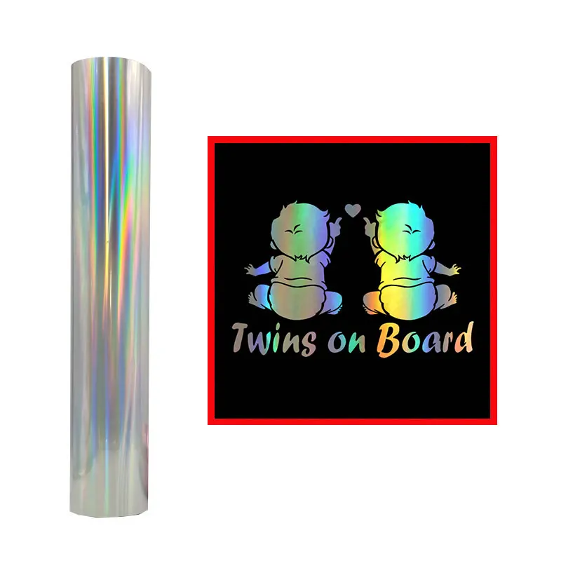 Self-Adhesive Holographic Vinyl Roll Film Printable Laser PVC for Advertising Plastic Sticker