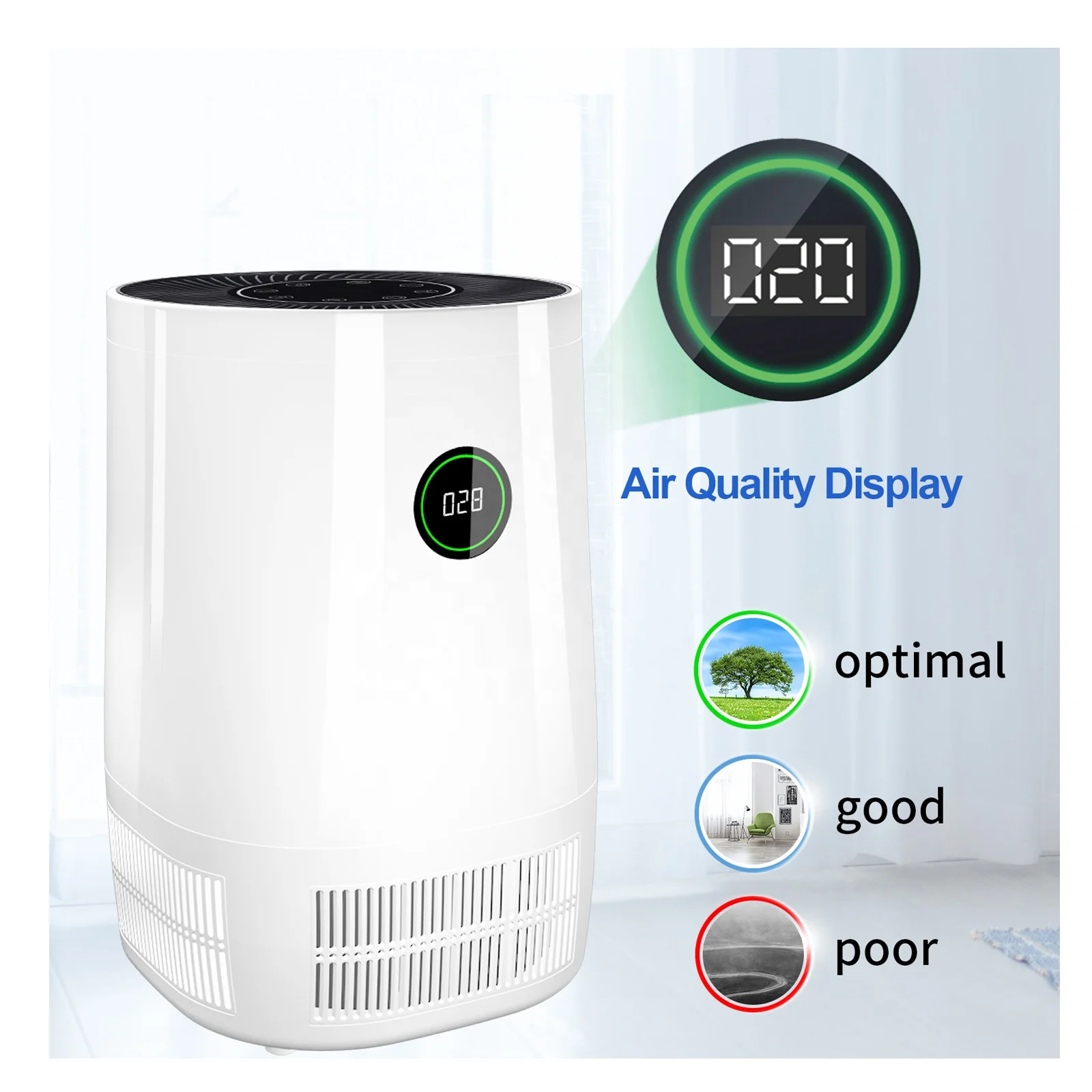 Фильтр истинный H11 12 13 спящий режим низкий уровень шума ночник комнатный портативный очиститель