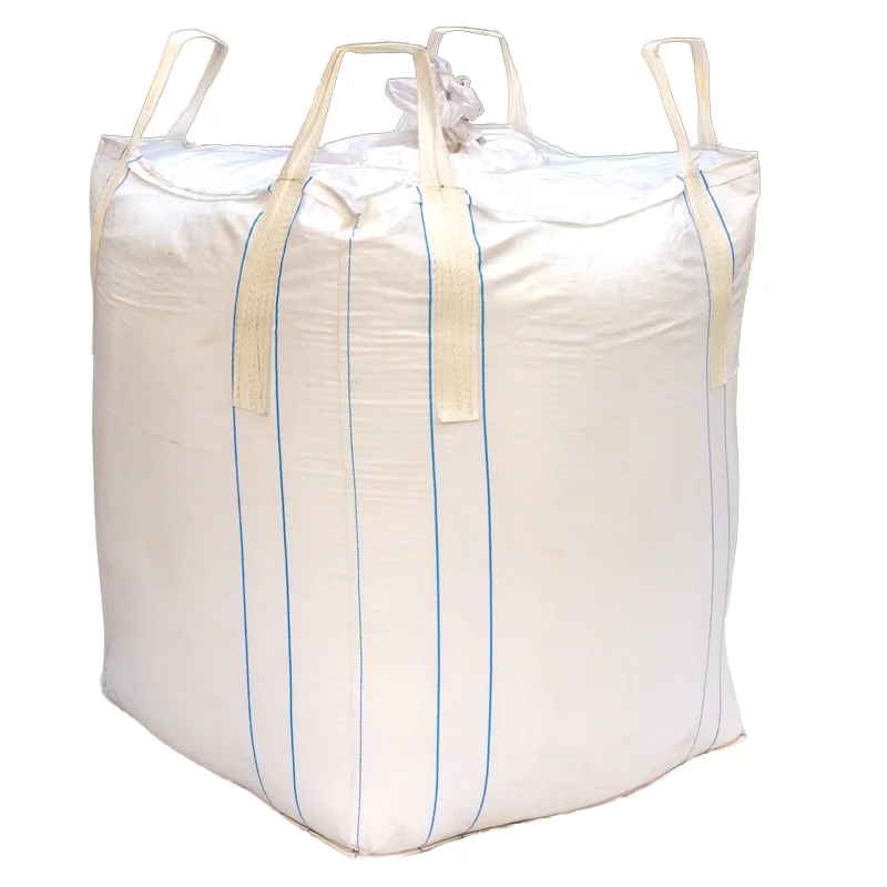 Polypropylene PP Jumbo FIBC Bag 1000kg 1 Ton Big Bag Packing Rice Sugar Wheat Maize Corn Flour Grain Sand Fertilizer Feed Cement
