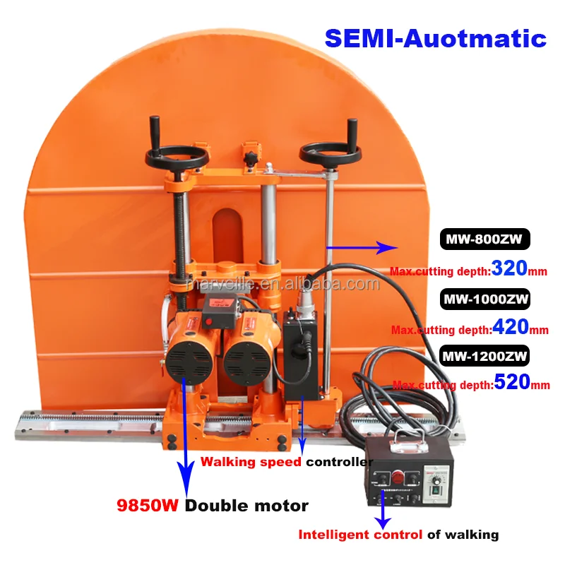 Marveille D-1000DW 220V High Power Dust-free concrete wall Groove Cutting Machine brick wall cutter electric wall chaser machine