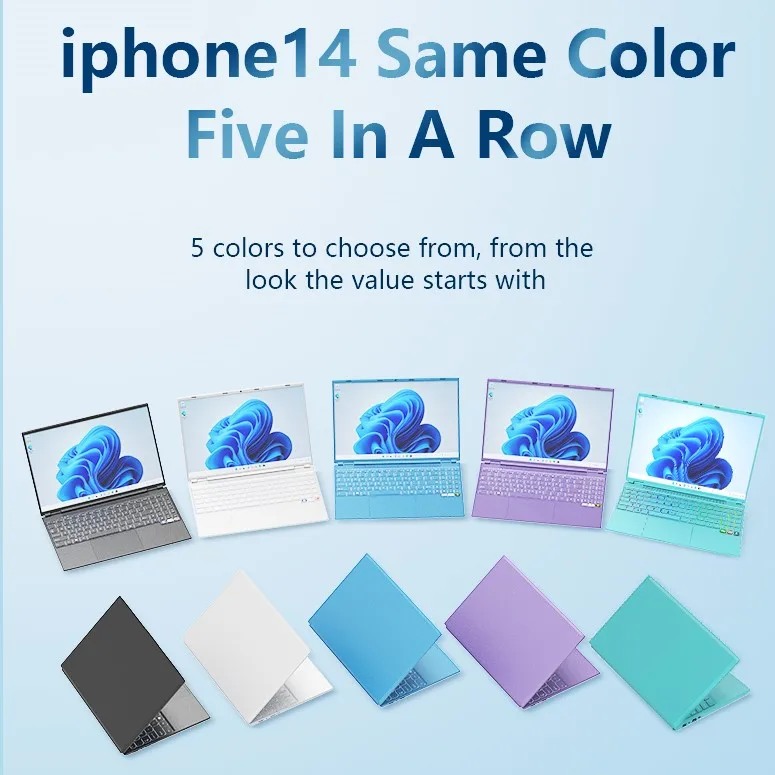 Custom logo OEM Laptops Notebook 1TB SSD N5095 16 inch FHD 2K 12GB RAM 180 degree folding Business laptop for Celeron