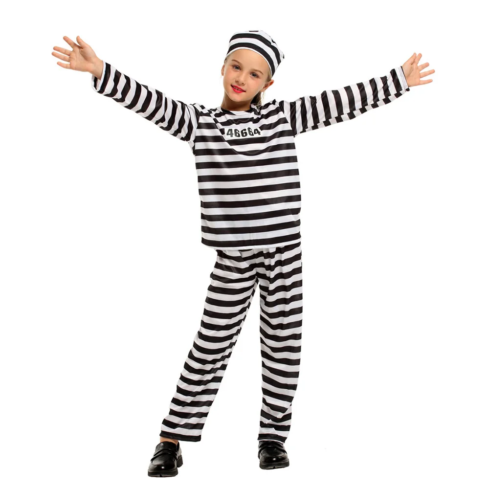 DX-G002002 Halloween ball costume COS prisoner costume show Party costume