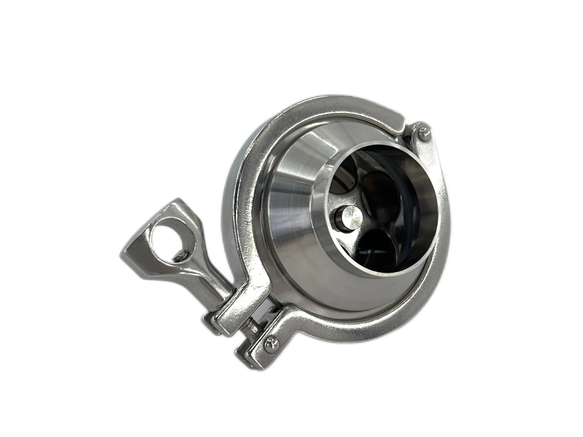 Check Valve Middle Clamped Medical Check Valves One Way Stainless Steel Sanitary Spring Clamp Check Valves