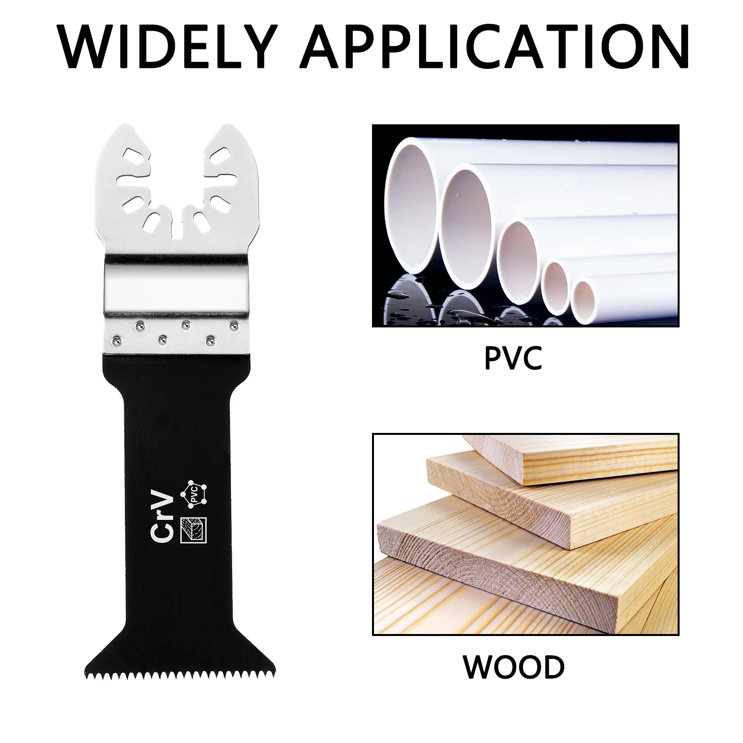 42mm HCS Standard Teeth Plastics Wood Cutting Oscillating Saw Blades Quick Release Multi Tool Blades