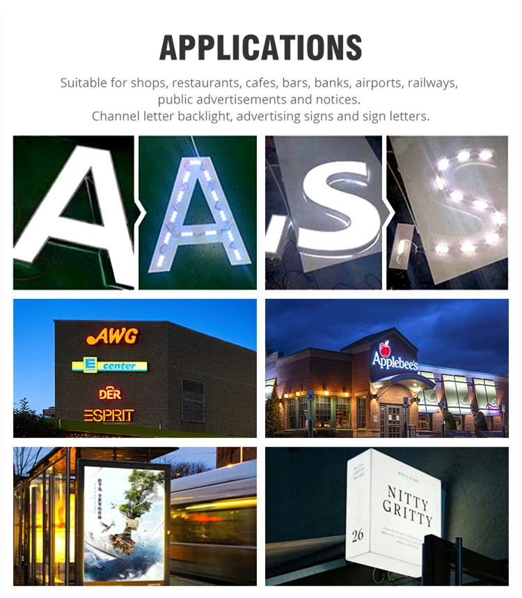 modulo led 12 volt  0.72W SMD storefront led lights  3m replacement lights for inflatables USA CA market