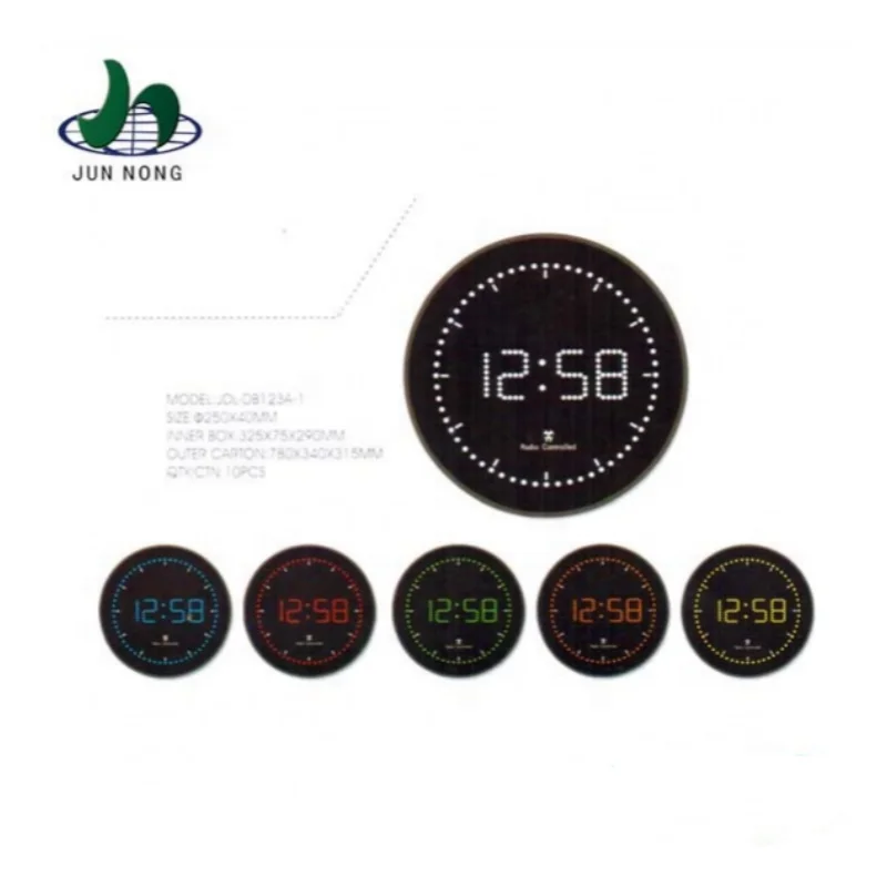 High quality oem service metal frame dot matrix led digital clock display with low price