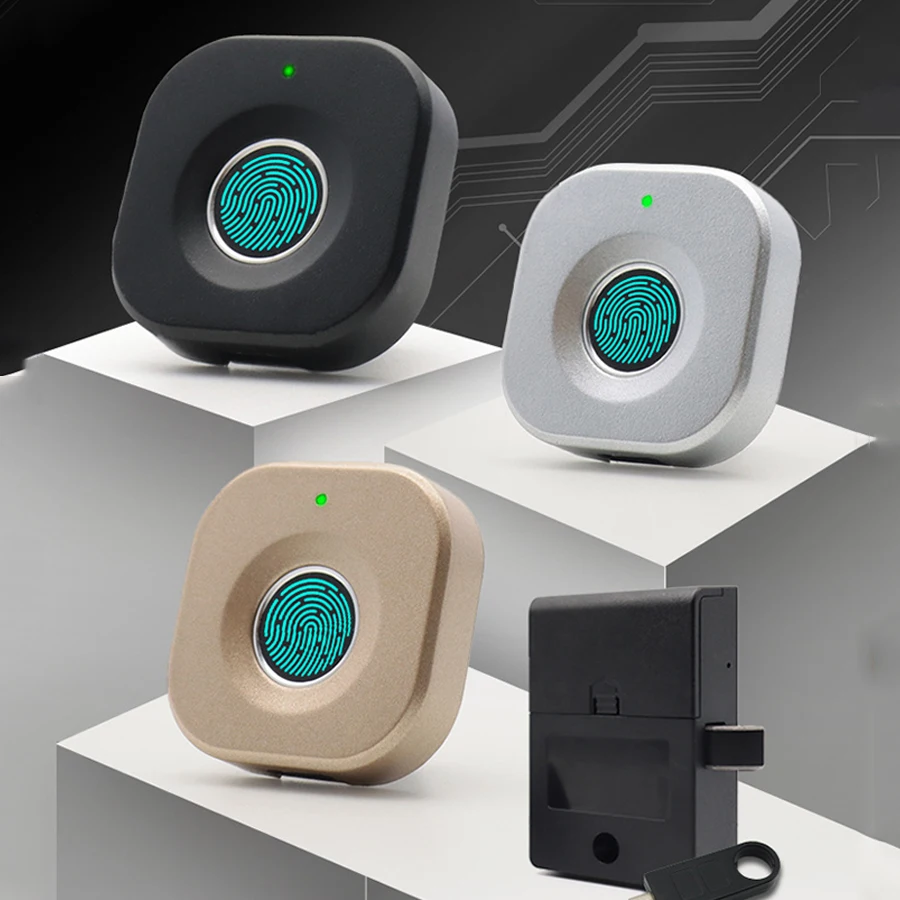 Wardrobe Cupboard Dressers Lockers Lock Office File Drawer Bedside Smart Fingerprint Cabinet Locks with Tuya Optional