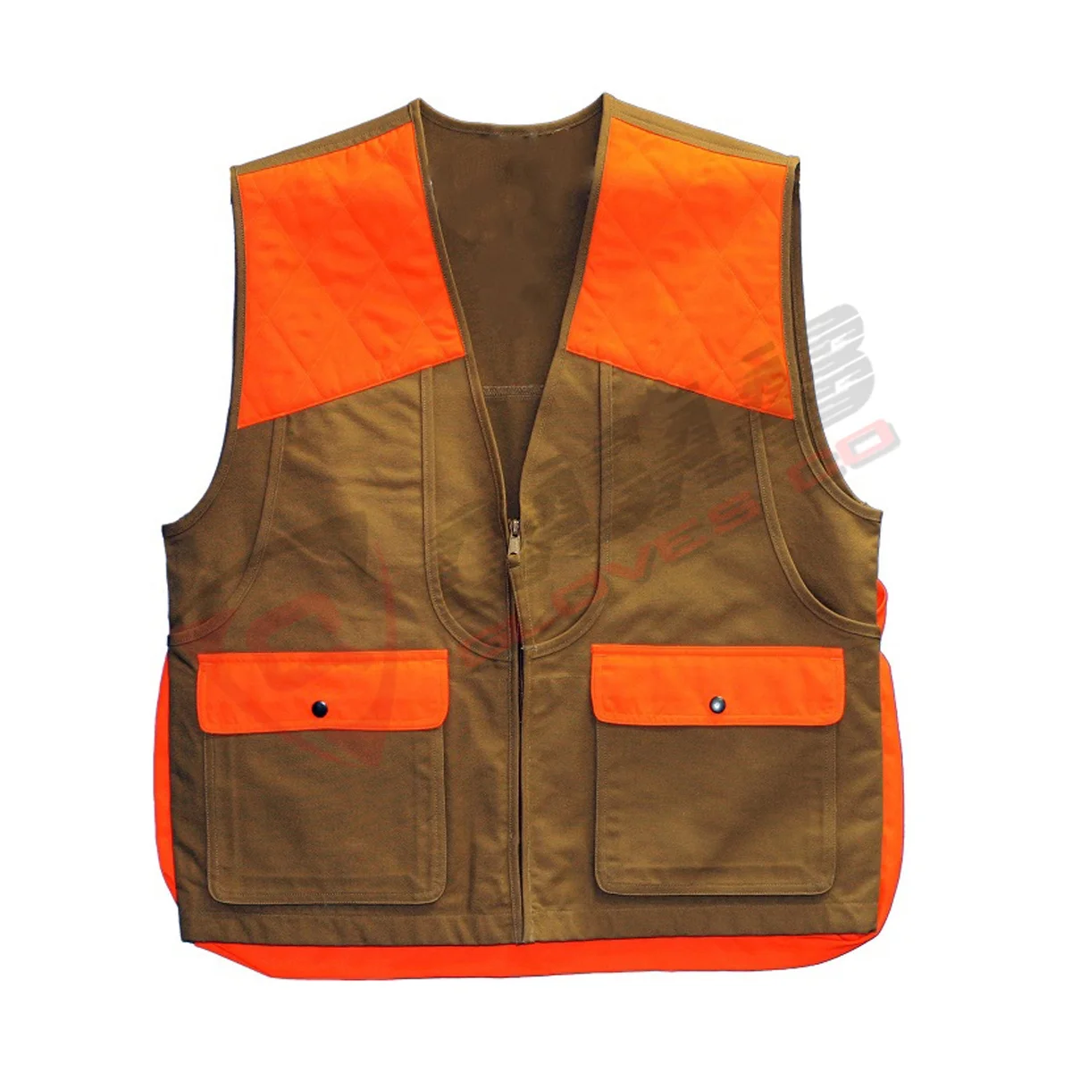 Custom Lightweight Canvas Vest for Summer Outdoor Shooting Hiking Camo Turkey Hunting Waterproof Breathable Windproof Features