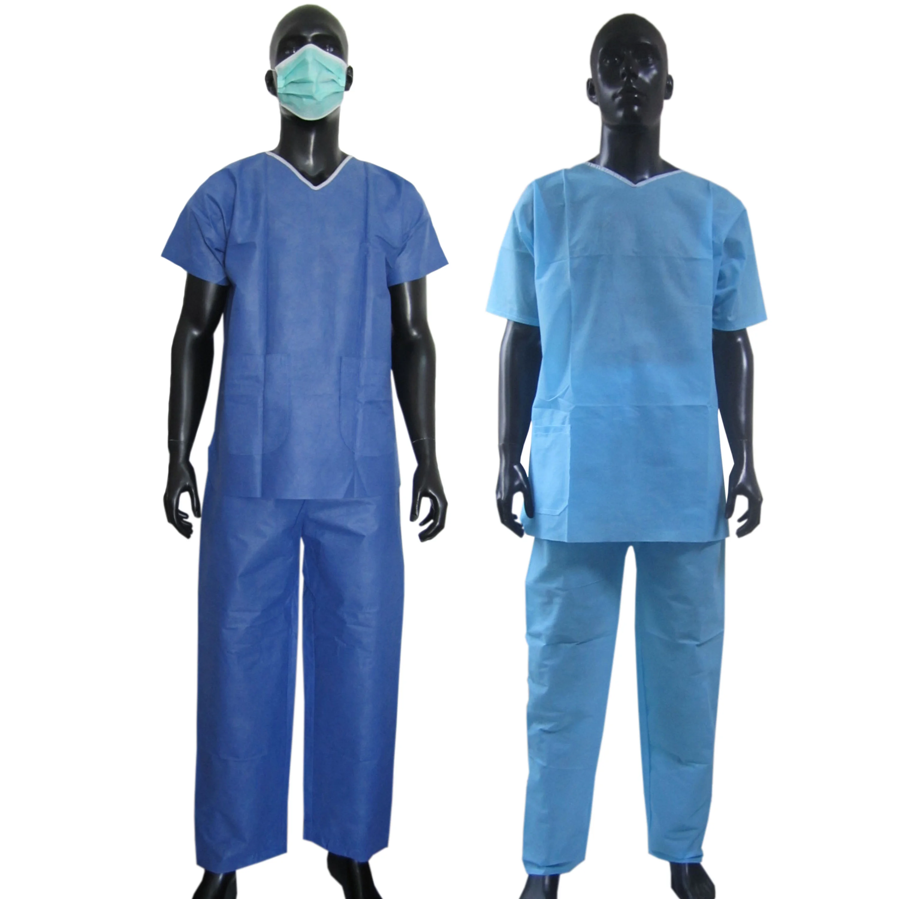 Breathable Waterproof Anti Bacteria Disposable uniform surgical Scrub Suits for doctors and nurses