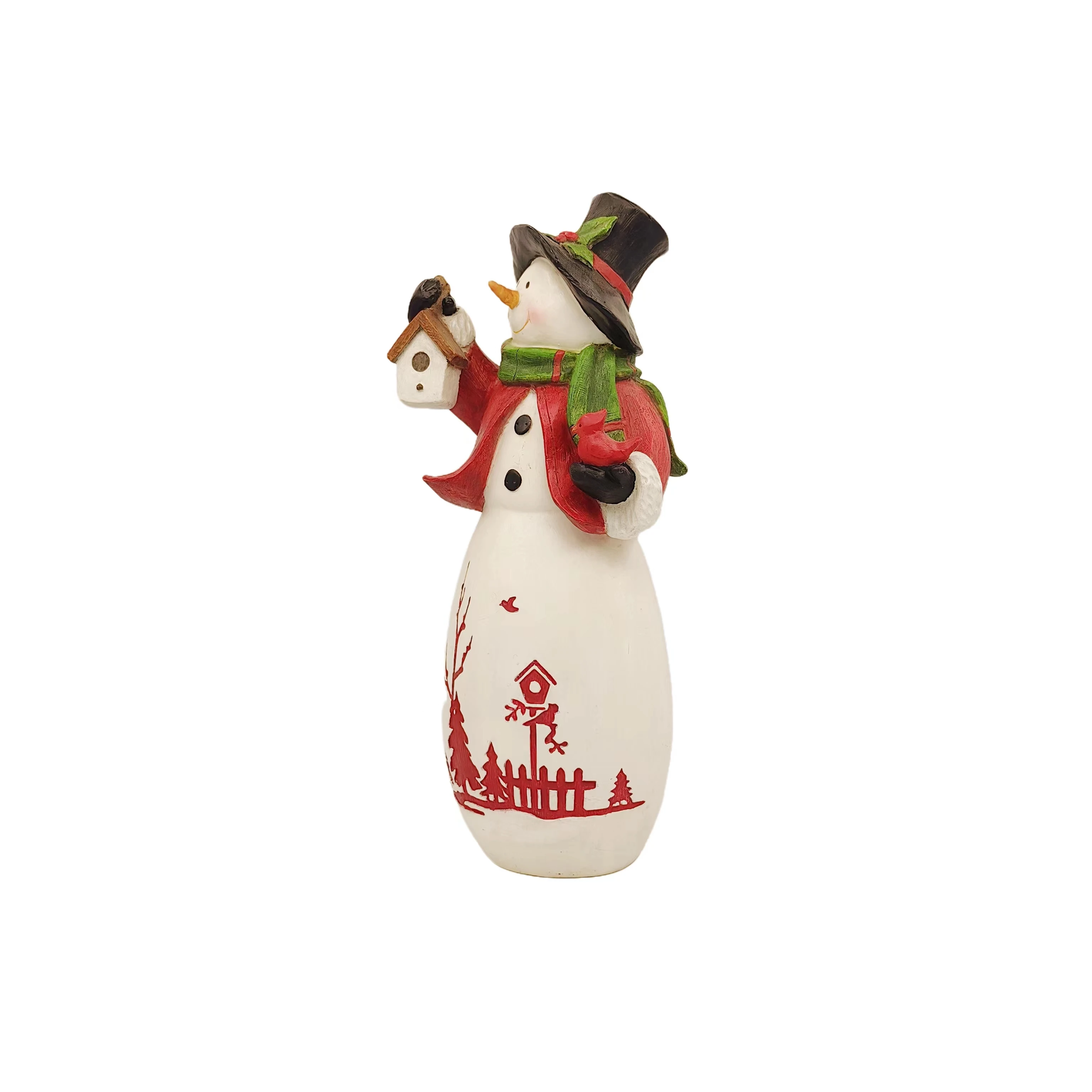 Handmade Crafts Christmas Holiday Statue resin material support customized