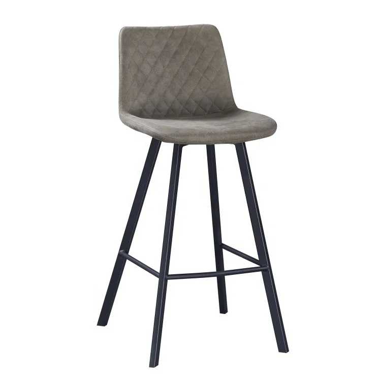 Modern Luxury Metal Nordic Kitchen High Bar Chairs Contoured Back Bar Stool For Bar Table Home Furniture