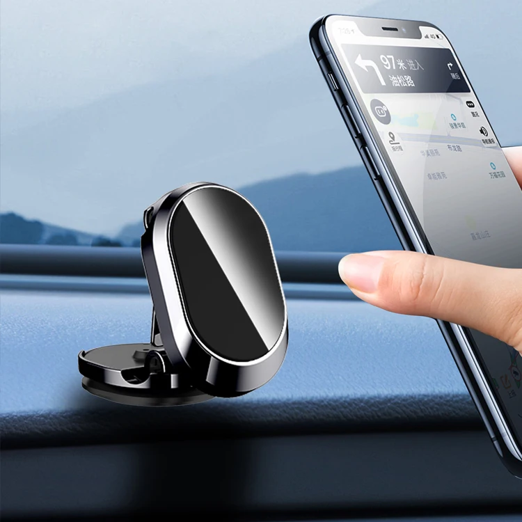 Multi-Functional Magnetic Phone Mount 360 Rotation Car Dashboard Holder Foldable Car Phone Holder for All Smartphones