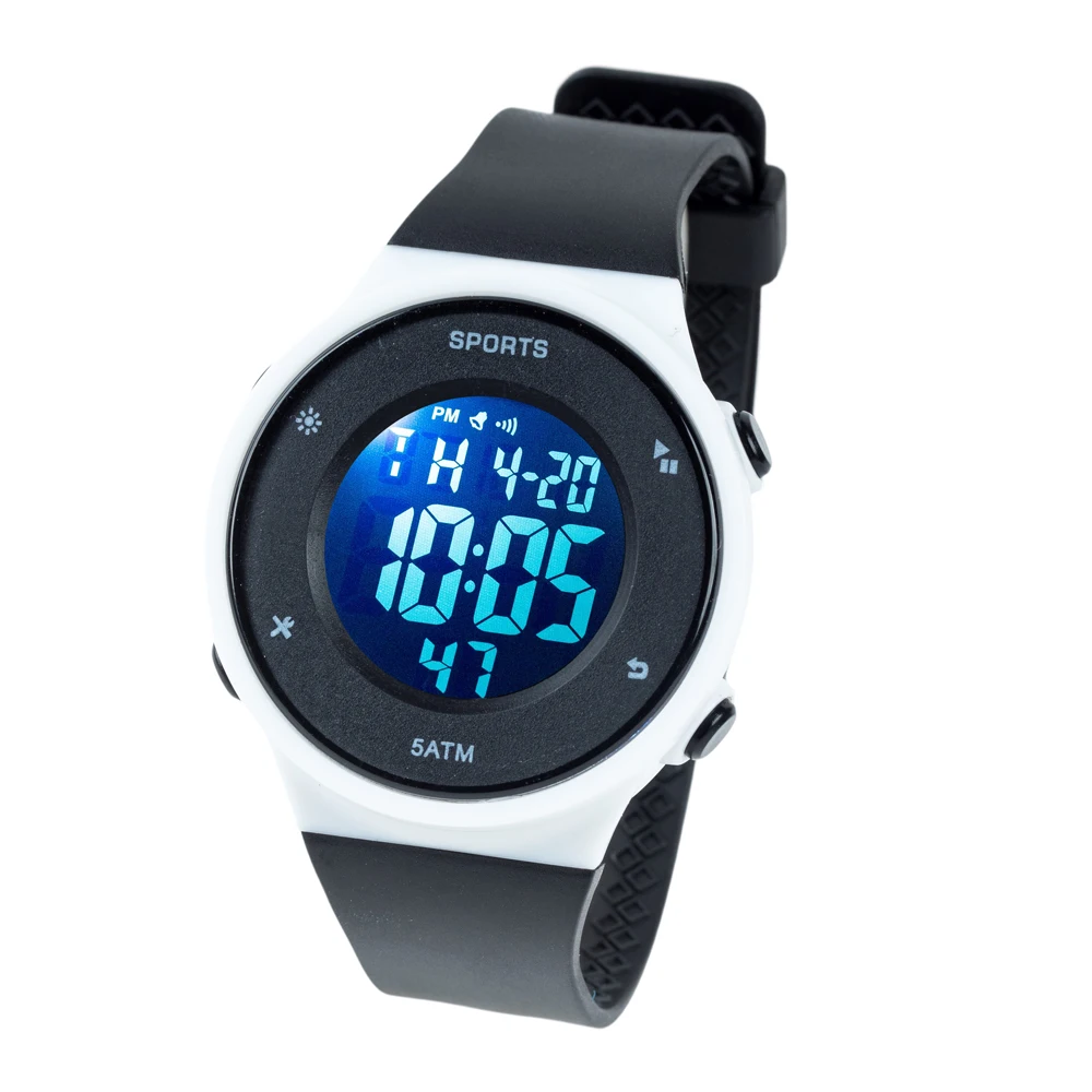 Evertop Oem Watch Manufacturer Hot Selling 5ATM Waterproof Sport Simple Style Digital Watch