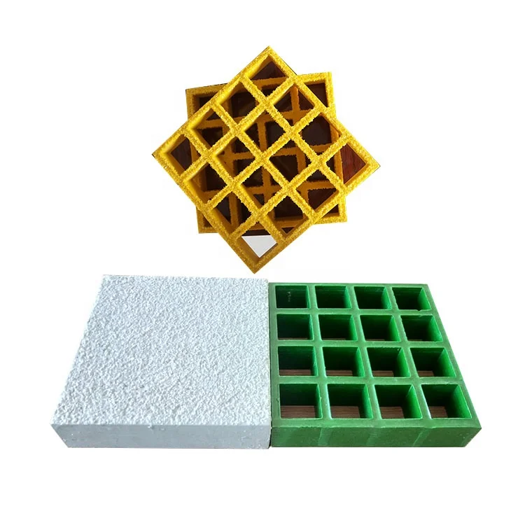 38*38mm FRP grating Molded Floor Grating Composition Fiberglass Panel GRP grid
