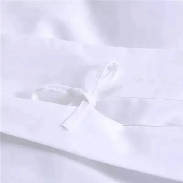 luxury hotel white 100% cotton bed linen bedding sheet set