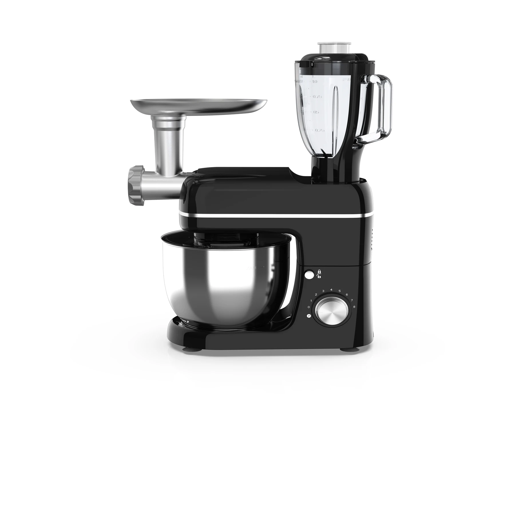 Professional 1500W Stainless Steel Kitchen Stand Mixer 5L Electric Food & Dough Mixer for Household Use for Meat & Cake Mixing