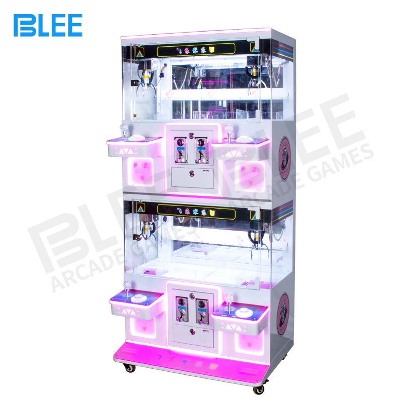 Blee Hot Sale 8 Inches Mini Claw Machine With Coin Acceptor Tide House Electric Games Claw Game Machine Toy For Kids