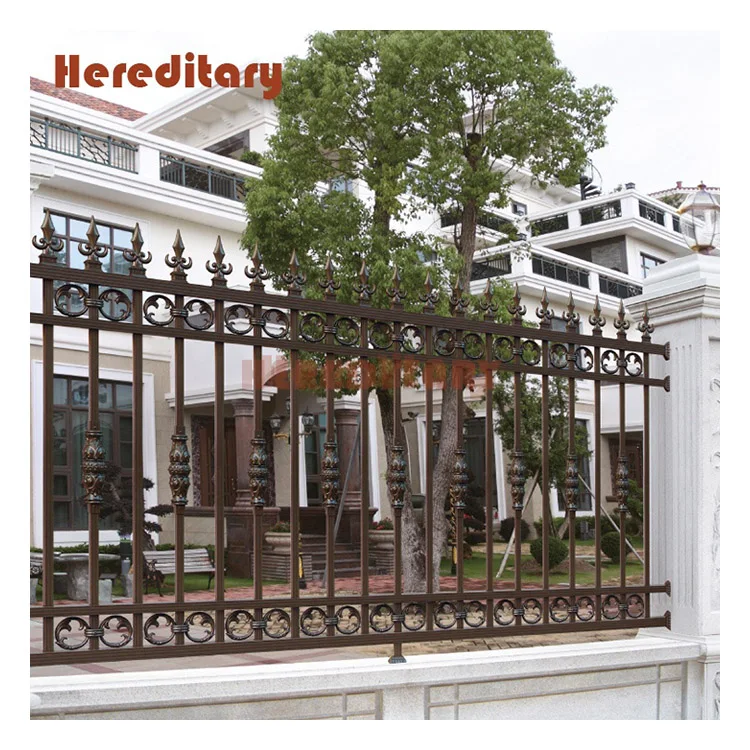 High quality aluminium alloy fence metal picket ornamental fence tubular aluminum fence