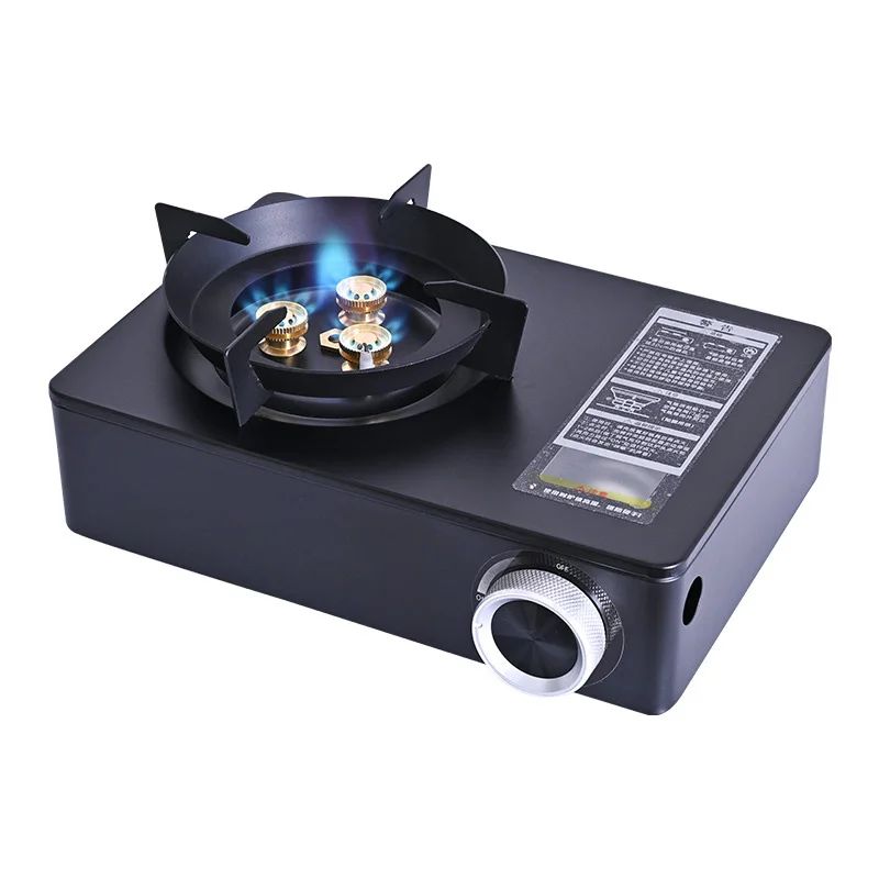 New large power outdoor camping gas stove portable travel picnic cassette stove butane outdoor mini kitchen