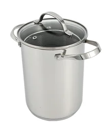 Vegetable Steamer Pot Kitchen Pasta Pot Pan Asparagus Pot With Mesh Basket and Tempered Glass Lid