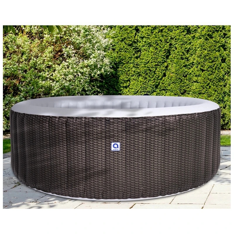 Последовательно высокий уровень надувная гидромассажная Ванна fspace Amazon, расслабляющий бассейн, красивый двойной массажный спа