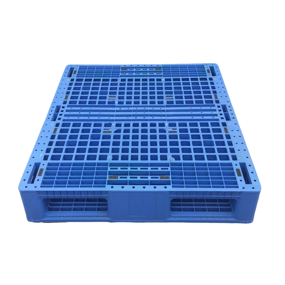 Hygienic 3 runner plastic pallet heavy duty reinforced flat racking cheap euro plastic pallet