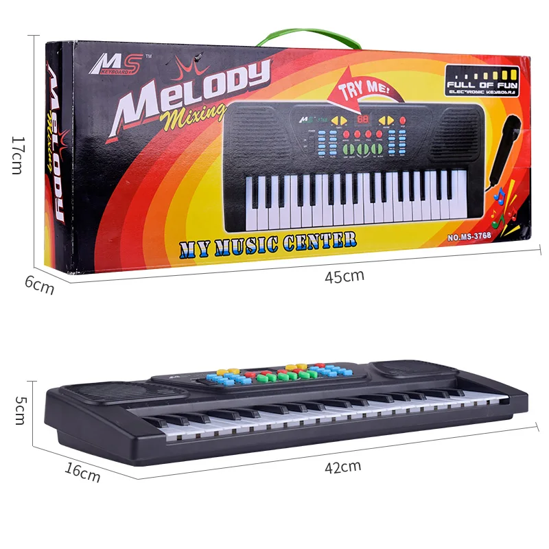 Children Study Education Electronic Keyboard Multifunctional Organ Piano Microphone USB Music Musical Instrument Toys Kids