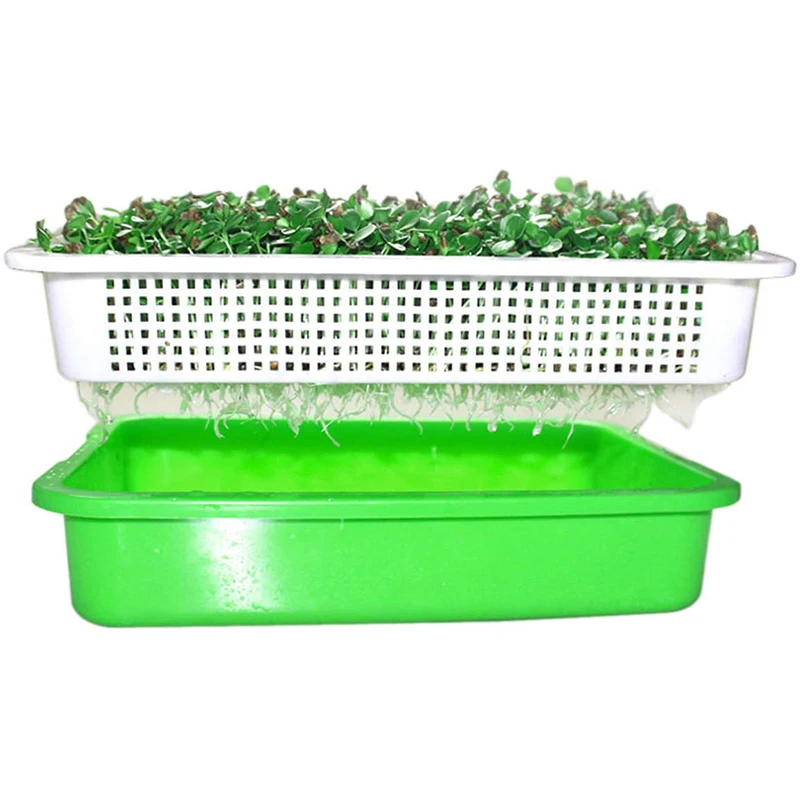 Plant Plastic Breathable Cover Nursery Pot Grow Box Germination Seeding Plate seedling trays plastic nursery