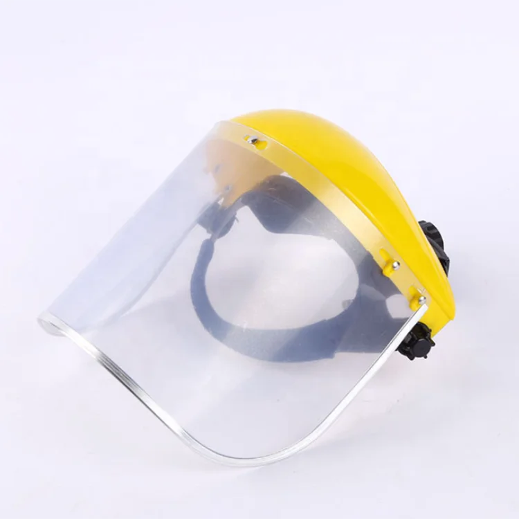 
YELLOW ORANGE CLEAR PROTECTIVE FACESHIELD VISOR 