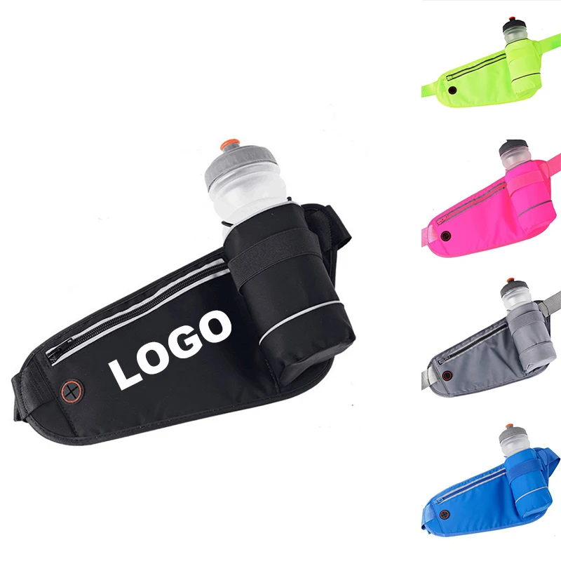 Functional Running Belt Multi-functional Sport Running Pouch Belt With Water Bottle Holder&Earphone Jack
