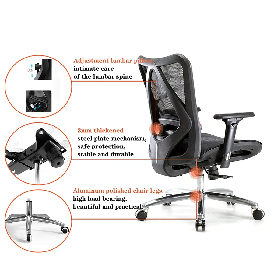 Free Sample Hot sale high quality 4d ergonomic mesh back super comfort swivel computer desk office chair