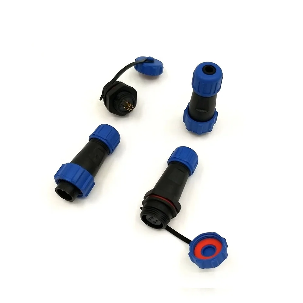 SP11 SP13 SP17 SP21 SP29 Connector 2 3 4 5 6 7 8 9 10 12 16 17 20 24 26 Pin SP Series Wire IP68 Waterproof Connector