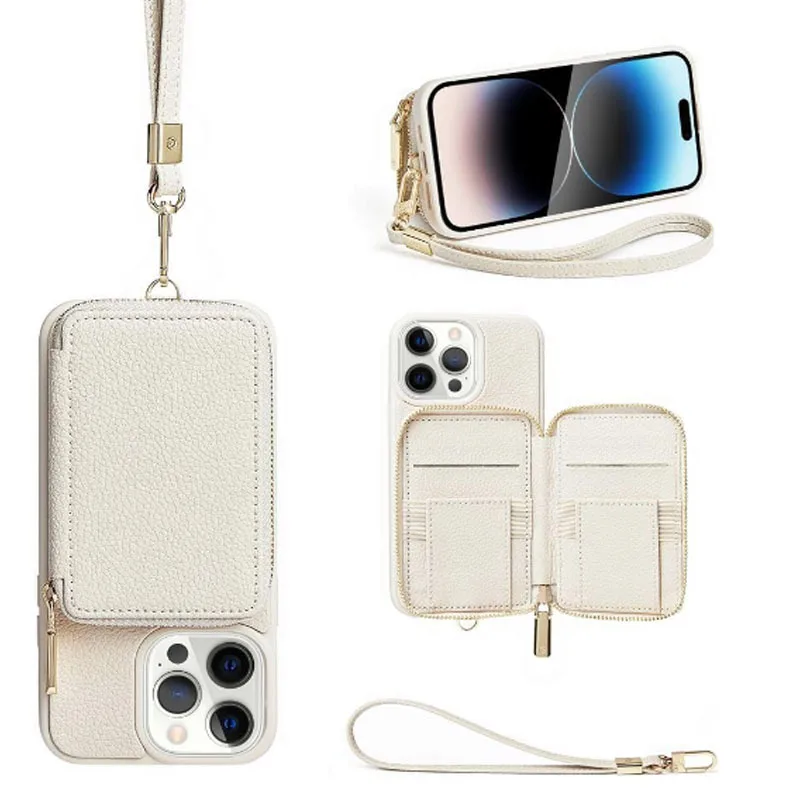 2024 Custom Fit High Quality PU Leather Phone Case for iPhone 8 Plus 14Pro 15 Fully Enveloped Summer Protector Case